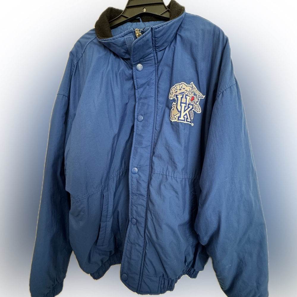 Vintage Kentucky Wildcat Collegiate Starter Jacket with retro logo.